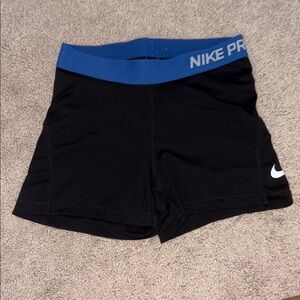 Nike Black Spandex with Blue Waistband